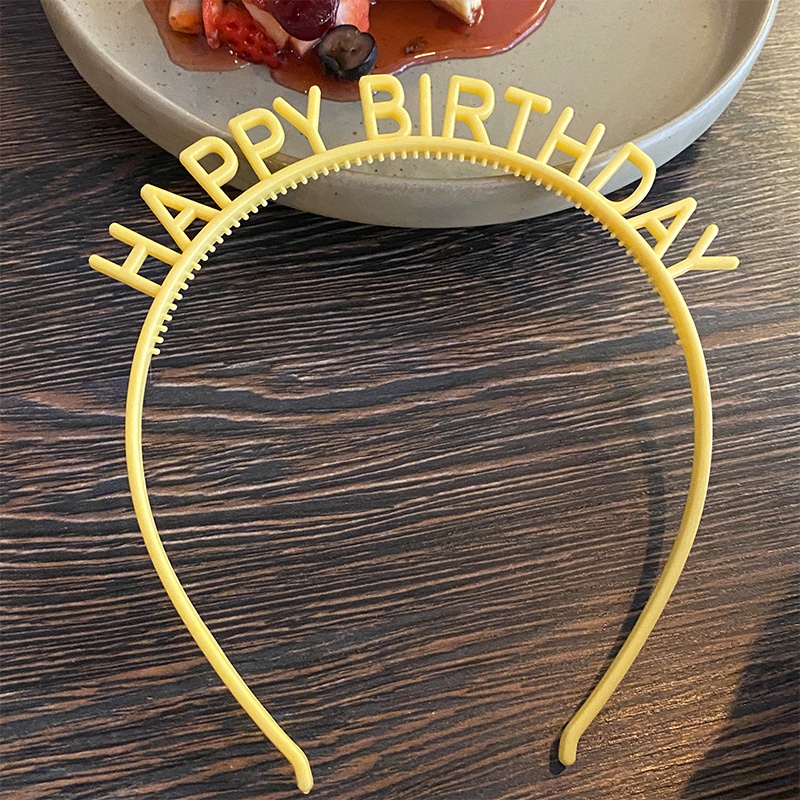 2022 Bando Tulisan Happy Birthday Gaya Korea Untuk Aksesoris Pesta