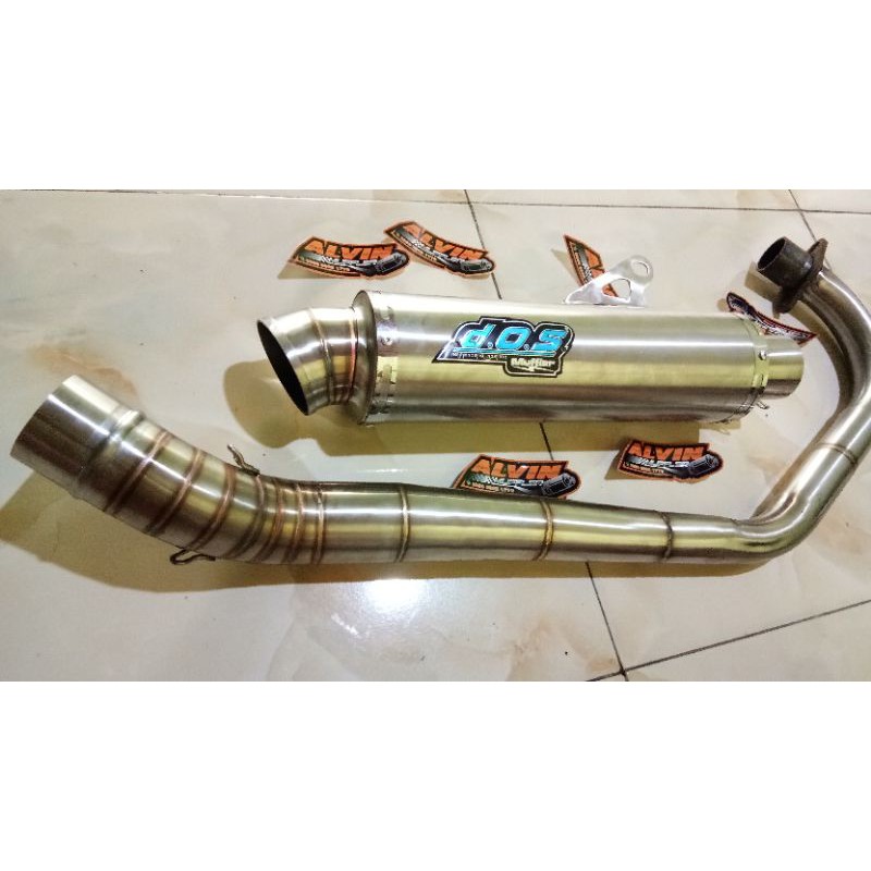 knalpot dos leher paten mp cb gl tiger