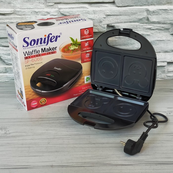 Sonifer SF-6065 Waffle Maker Cartoon Plate Sandwich Maker Elektrik