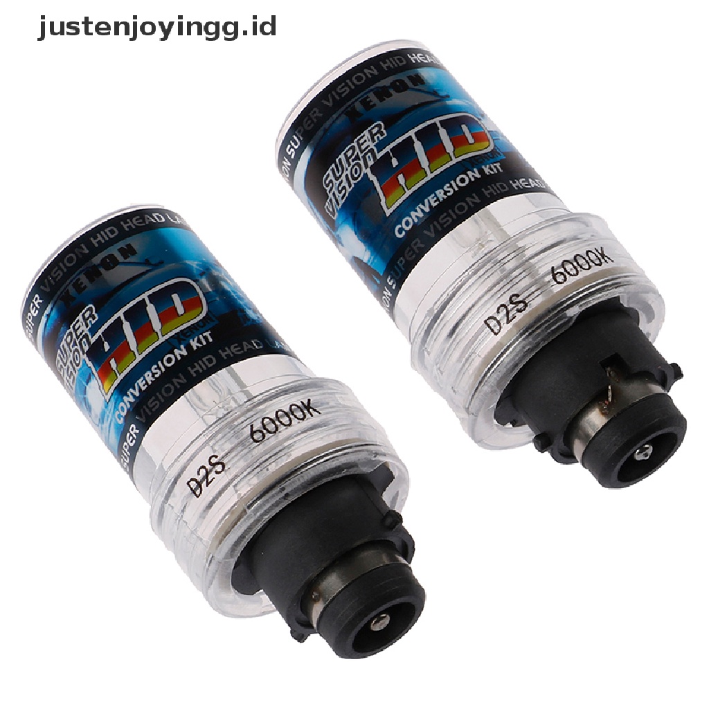 Sepasang Bohlam HID Xenon Pengganti Untuk Lampu Depan justenjoyingg.id 55W 6000K D2S D2R D2C