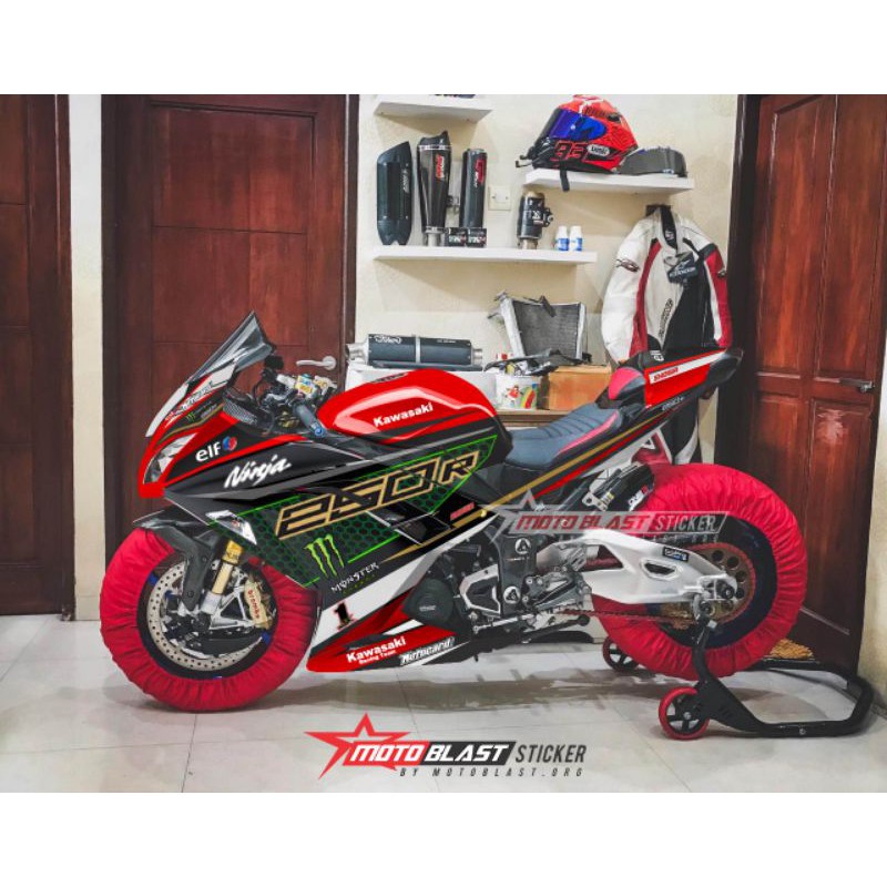 Decal Stiker Full Body Motoblast Ninja 250R FI Red KRT 2020 - Premium Quality