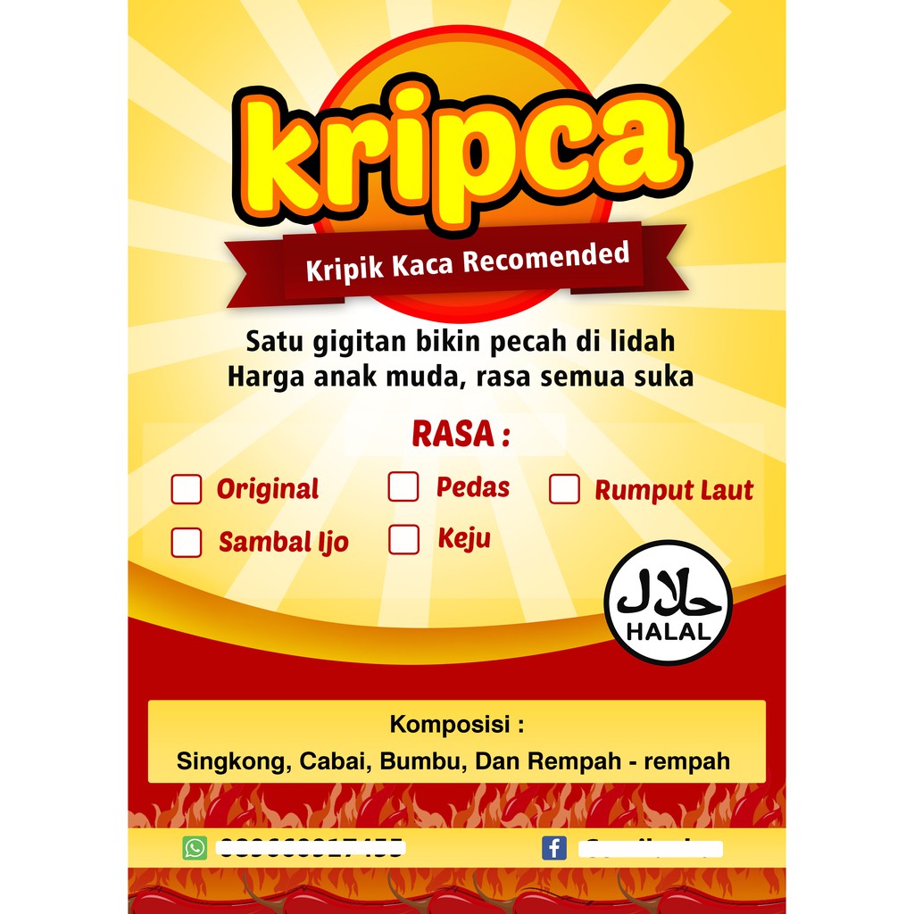 Jual Desain Label Produk Indonesia