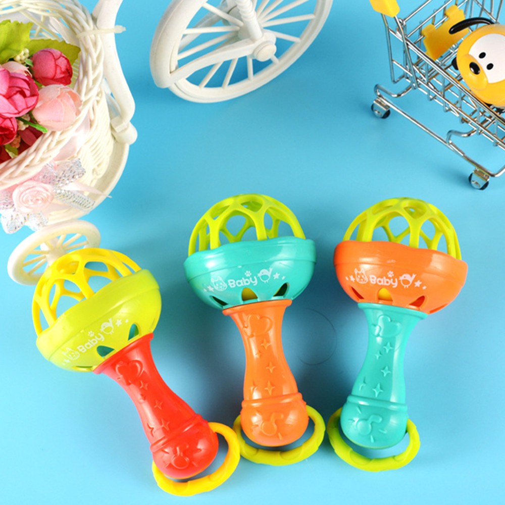 HIPPO LAND Mainan Kerincingan Bayi / teether rattle stick/mainan gigitan bayi BPA FREE 73-74