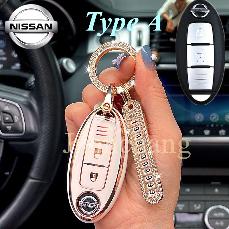 NAVARA Casing Kunci Mobil Untuk Nissan Qashqai Juke F15 J10 J11 X-Trail T32 T31 Nissan X70 Nisssan Terra Navick