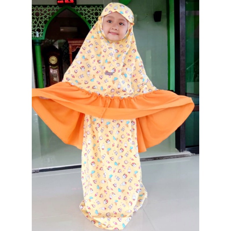 Mukenah anak bahan katun