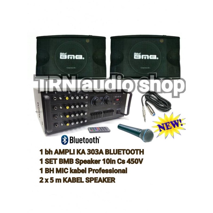 Paket Sound Karaoke BMB 10 in + Amplifier KA 303A