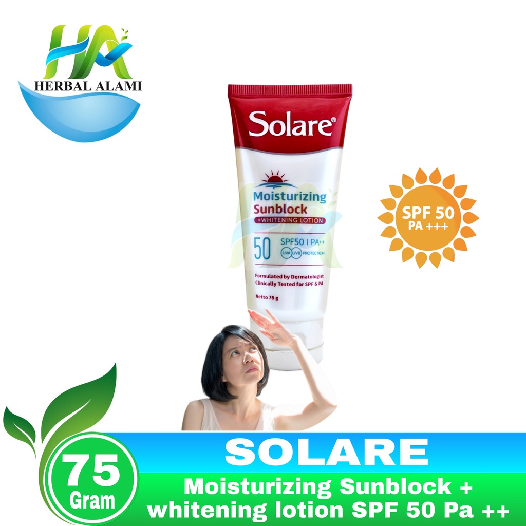 Solare Moisturizing Sunblock + Whitening Lotion