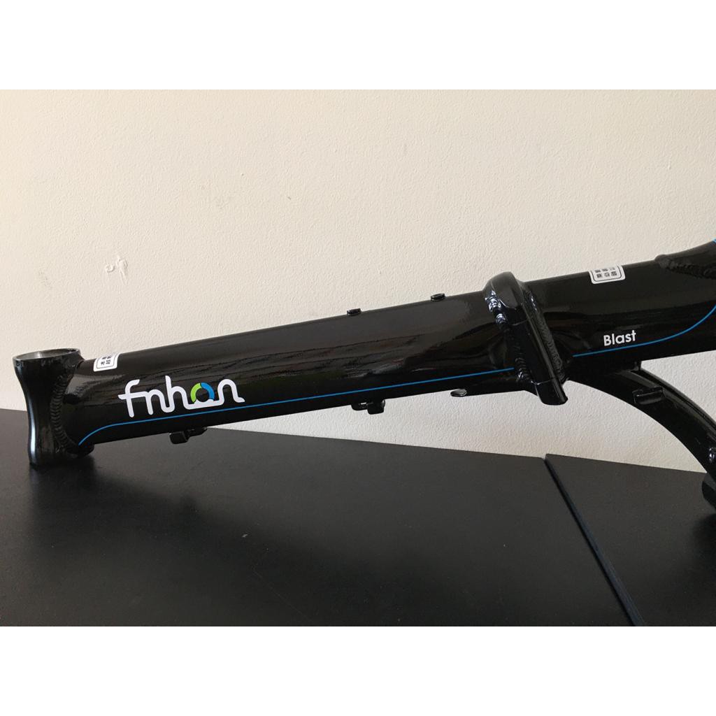 Frame Set FNHON BLAST Bright Black Discbrake 20 inch Db Sepeda Lipat Hitam Kilap Mengkilap Alloy