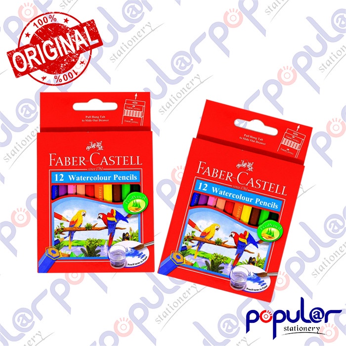 

Pensil Warna Pendek Faber Castell Watercolour 12 Colour