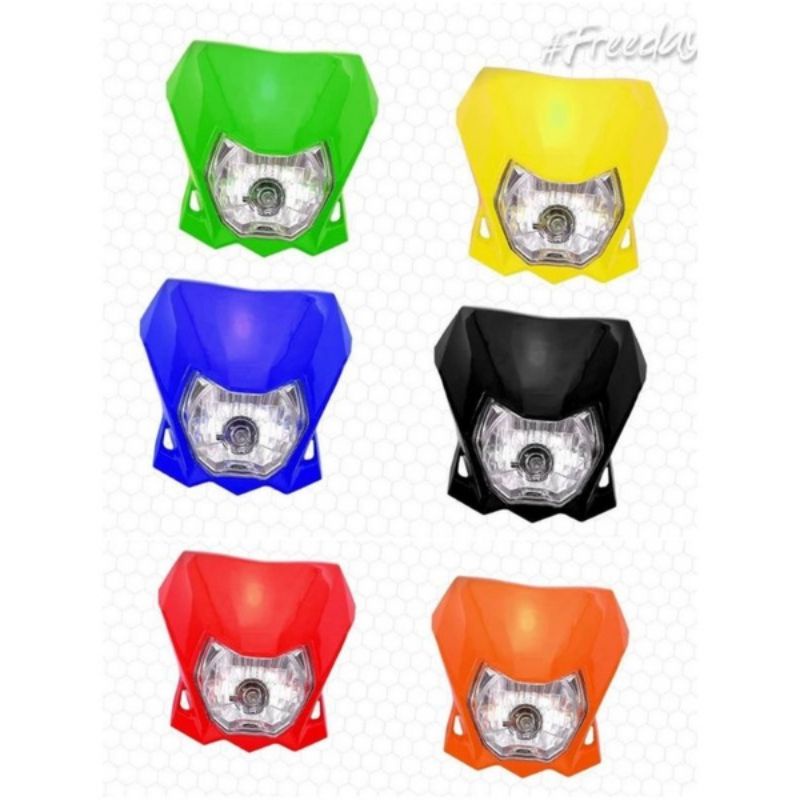 Headlamp Klx 150 BF / Lampu Depan KLX 150 BF Batok Plus Lampu Reflektor