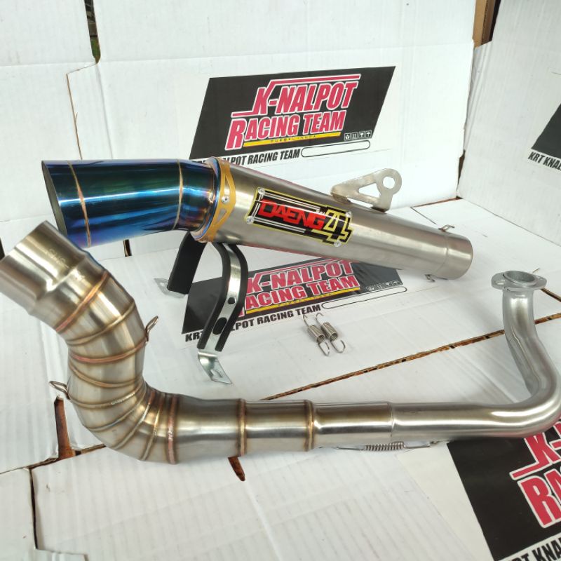 Knalpot Racing Daeng 4 Model Cobra Beat Mio Sporty Smile genio Kobra