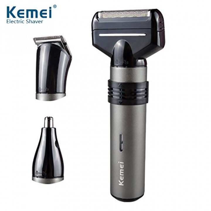 KEMEI KM-1210 3 In 1 Rechargeable Nose Hair Trimmer And Shaver For Men