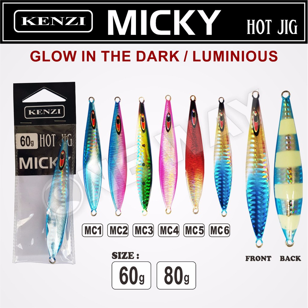 umpan pancing metal jig Kenzi Micky 60,