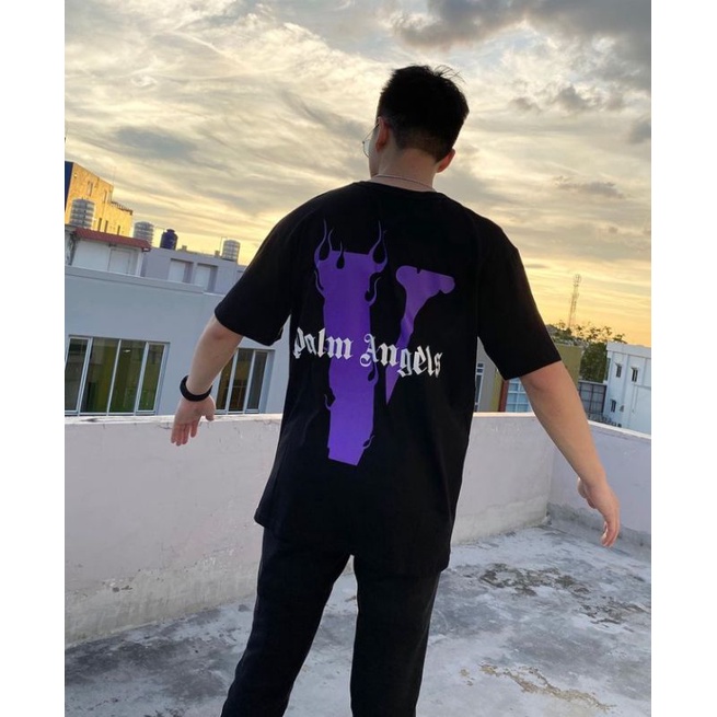 qed23 KAOS TSHIRT TEE VLONE X P*LM ANGELS LIMITED EDITION AUTHENTIC