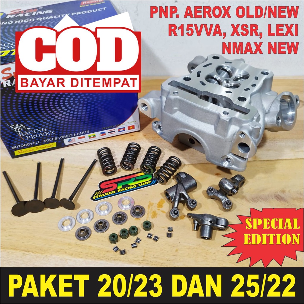 SUM RACING SUPER HEAD 23/26 23/20 22/25 Lexi - Aerox - New nmax - R15 v3 - MT15 - WR155 porting cnc