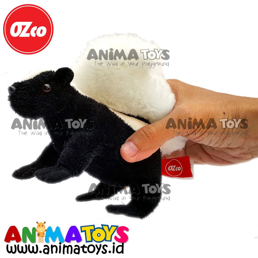 Boneka Hewan Sigung Skunk Animatoys Ozco Soz008 Shopee Indonesia