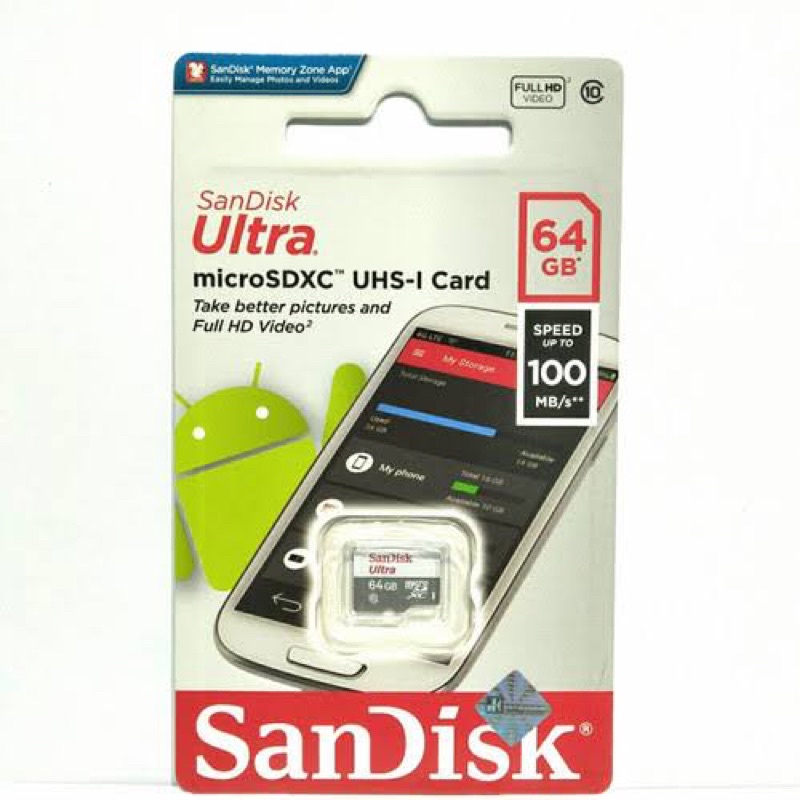 MEMORY SANDISK ORIGINAL 100% 64GB 100mbps