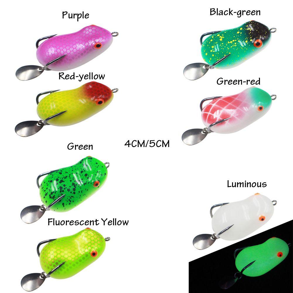 Suyo Umpan Pancing Soft Bait Bentuk Katak Bahan Silikon Dengan Mata Kail Ganda