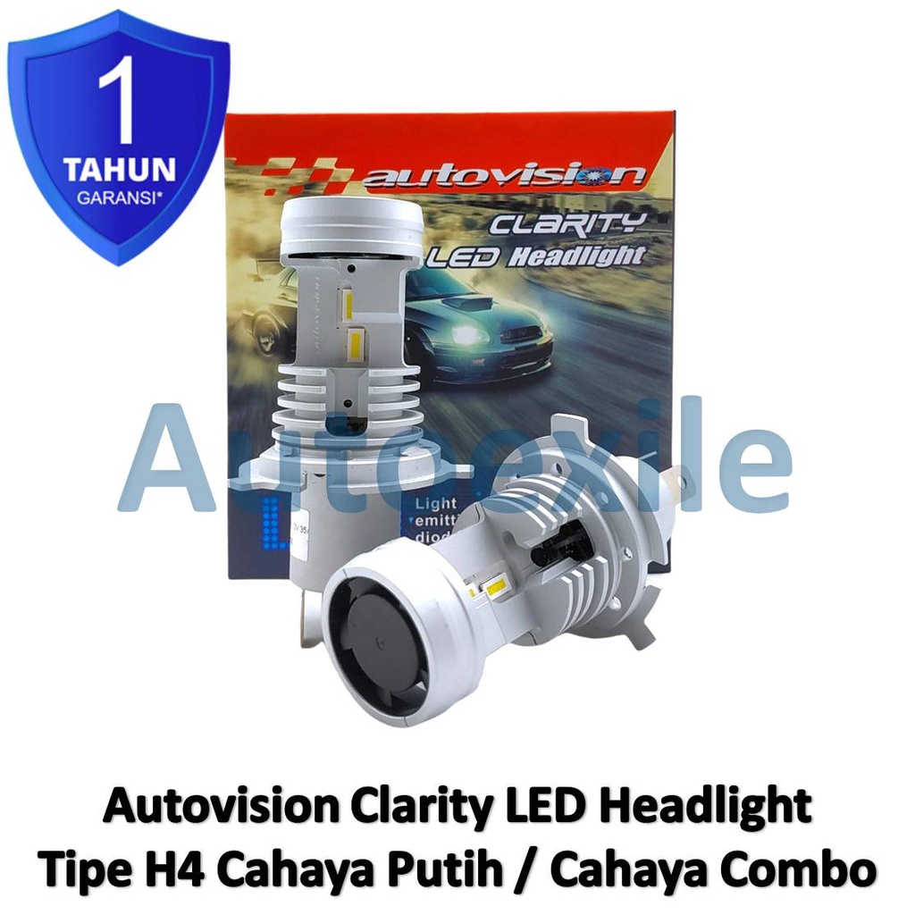 Autovision Clarity LED H4 Putih 6500K / Combo Putih Kuning 3000K Garansi Original Lampu Mobil APV Av