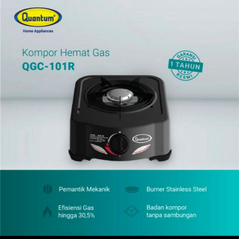 (COD/GRATIS ONGKIR) KOMPOR GAS QUANTUM 101 R 1TUNGKU