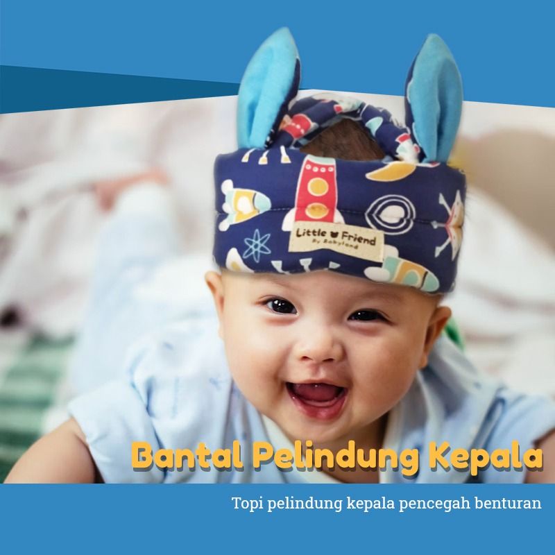 Bantal pelindung kepala KATUN JEPANG anak anti bentur anti jatuh topi babyland