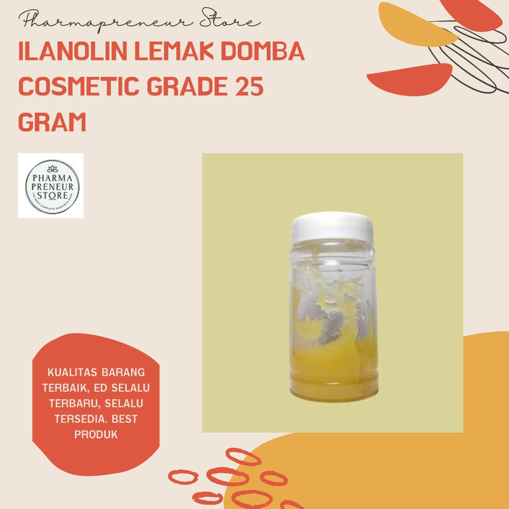 Lanolin Lemak Domba Cosmetic Grade 25 Gram