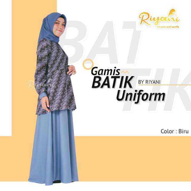 Gamis batik uniform Riyani,Bisa couple AN, pastikan size dan warna sebelum chek out,