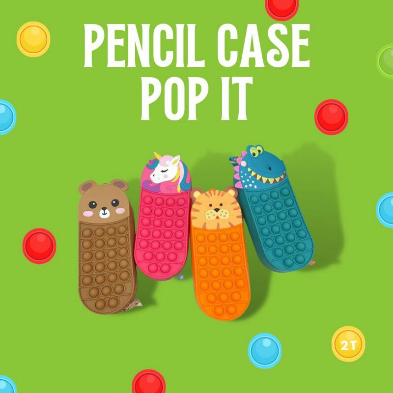 pencil case pop it tempat pensil anak ( READY STOK)