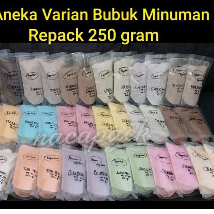 

Flash Sale!! (mse-713) PART 1. REPACK BUBUK MINUMAN ANEKA RASA @250Gram