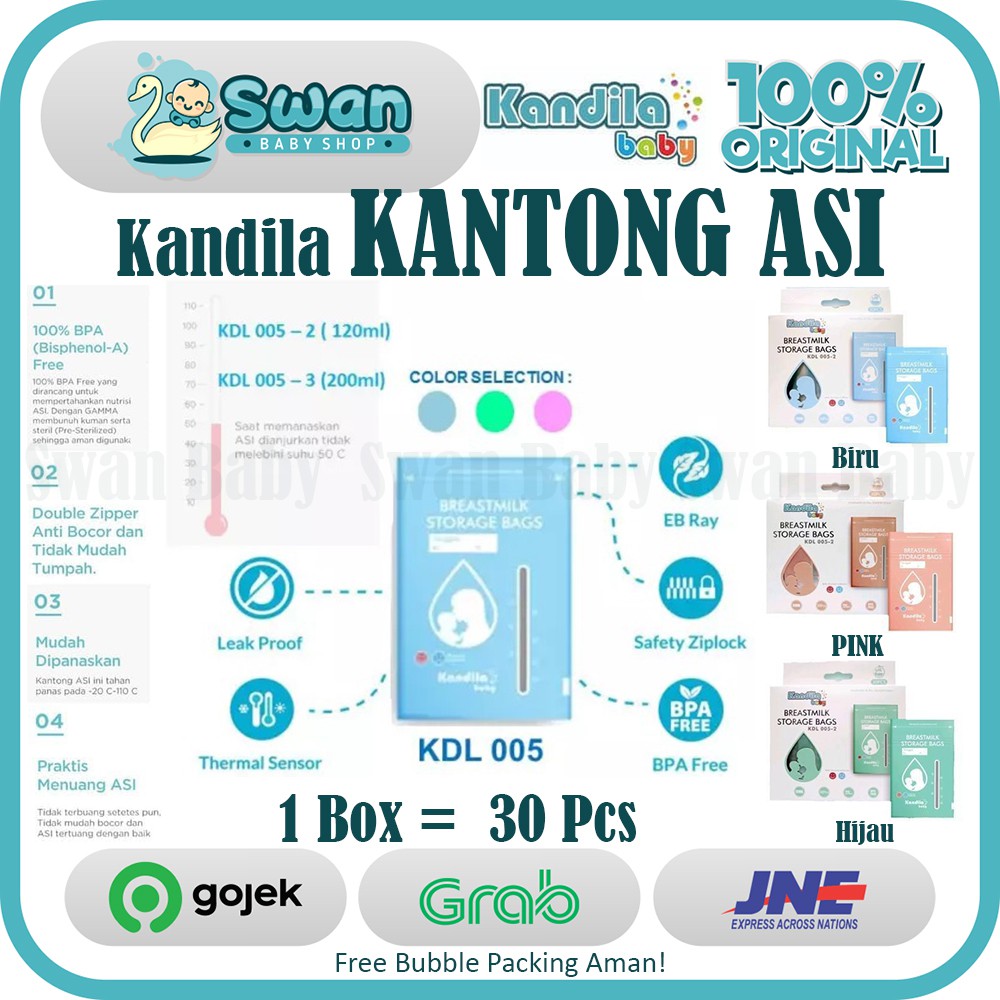 KANDILA Breastmilk Storage Bags / Kantong Asi Kandila