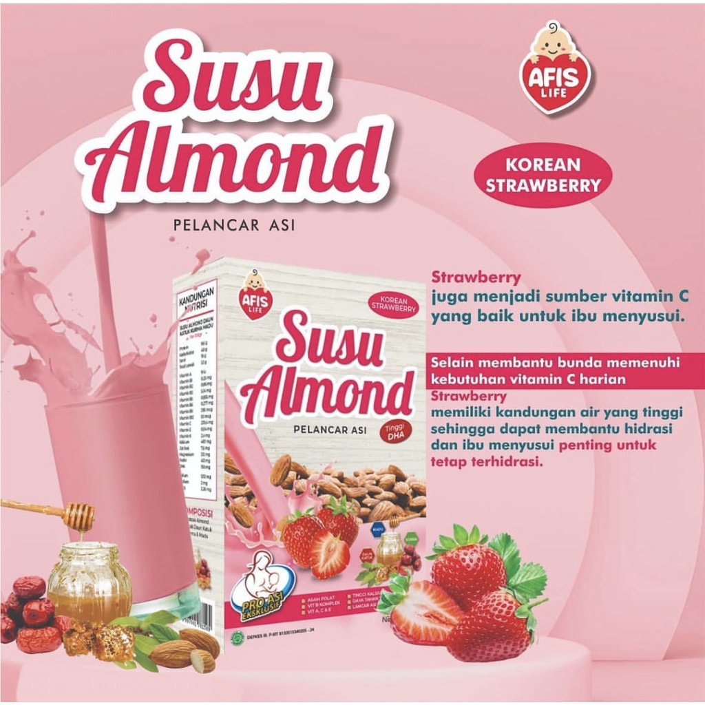 AFIS ALMOND SUSU PELANCAR ASI 200GR