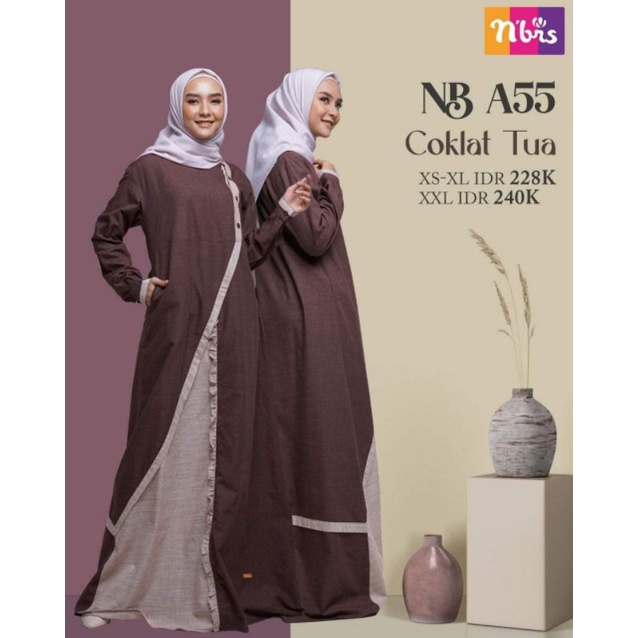 Gamis Nibras Diskon semua satu harga Rp. 170.000