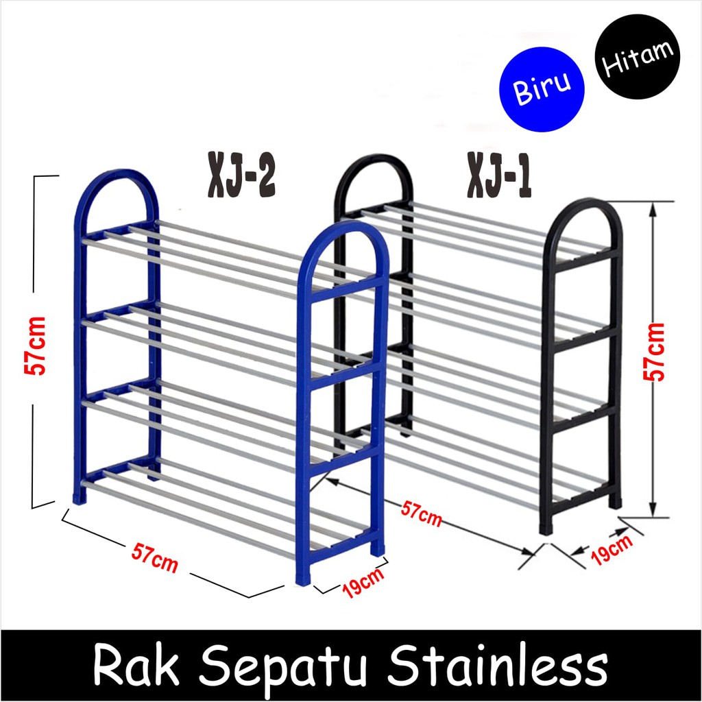 Barnik88 Rak Sepatu Susun Portable Serbaguna Rak sepatu stainless / Rak sepatu murah ANTI KARAT (Mudah bongkar pasang)