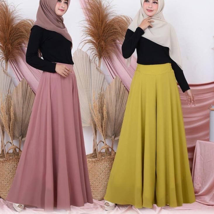 (HARGA BERSAHABAT) celana Kulot payung ceruty//celana bawahan wanita// kulot wanita//Pakaian Muslim/