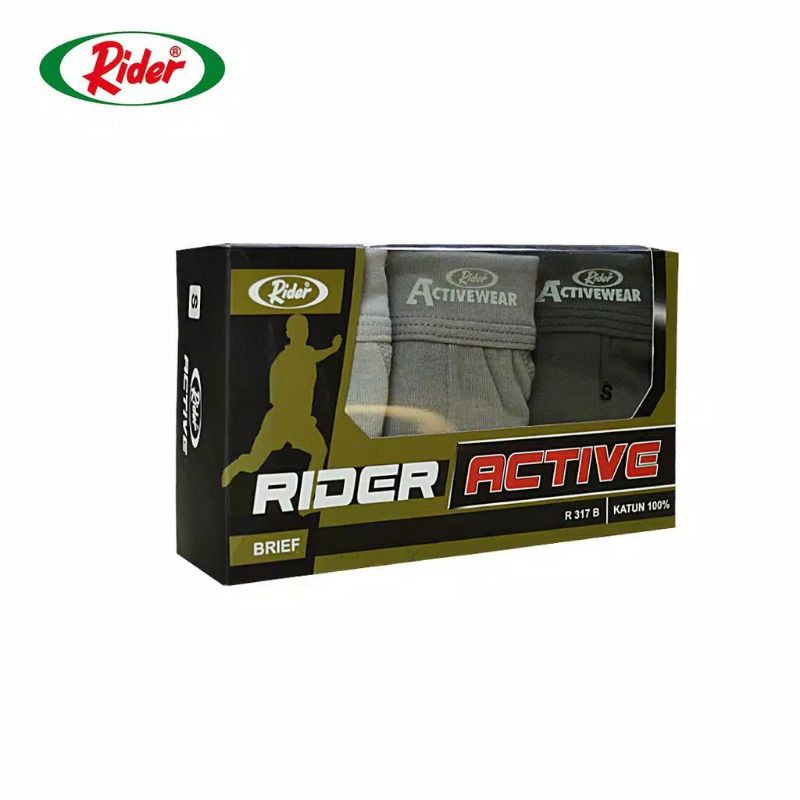 CD Pakaian Dalam RIDER isi 3 R317B ORIGINAL 100%/modernjombang