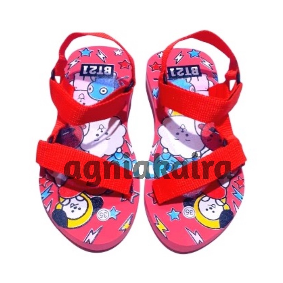 Sandal Gunung Anak Perempuan BT21 Terbaru