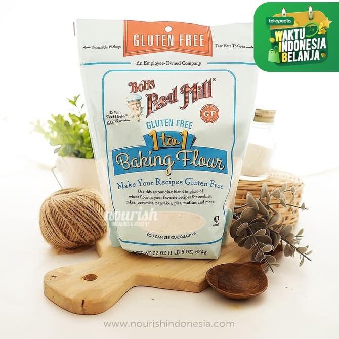 

Bob's Red Mill, 1 to 1 Baking Flour, 22 oz (623 g) Gluten Free