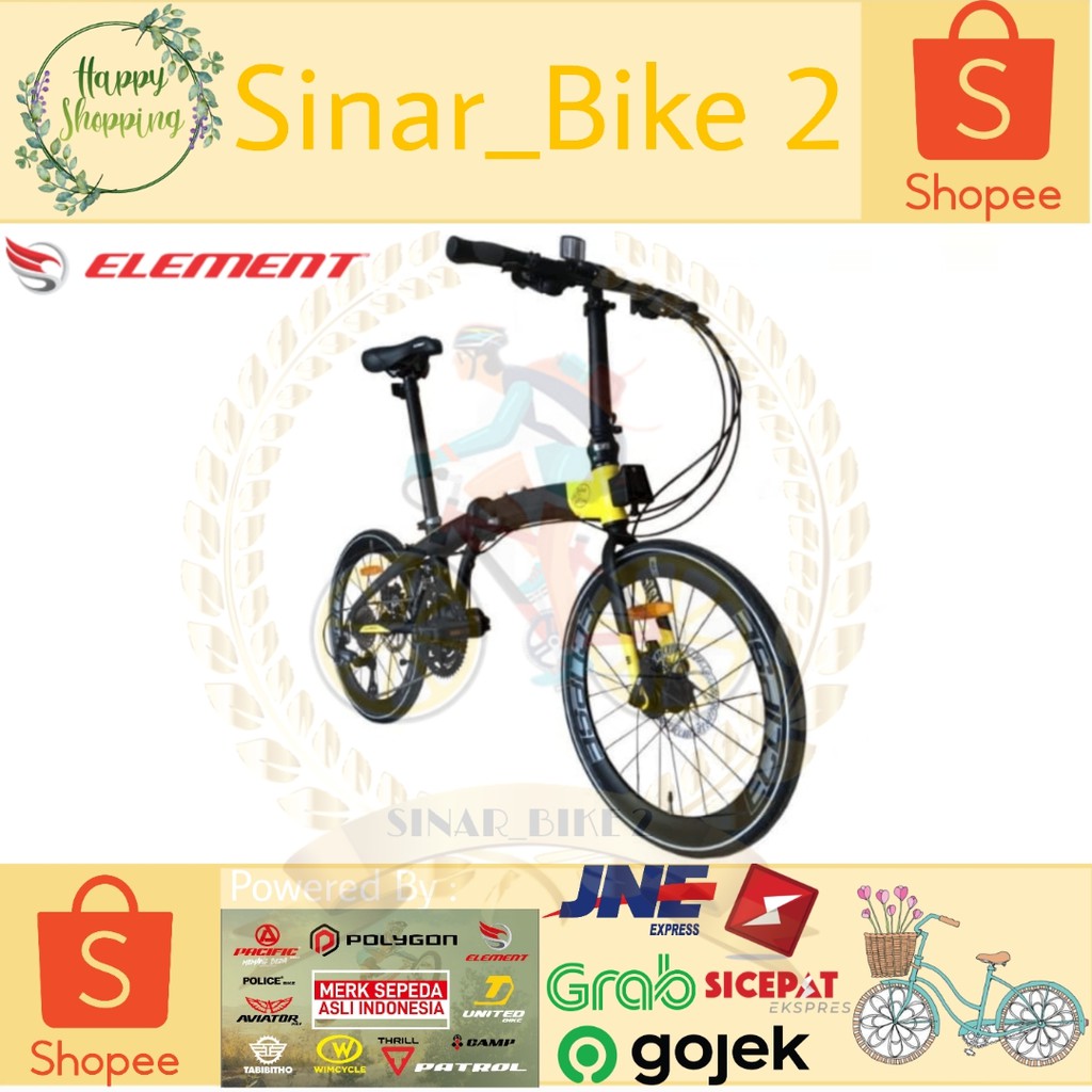 Sepeda Lipat 20Inch Element Ecosmo Z9 Bike To Work (Ekspedisi)