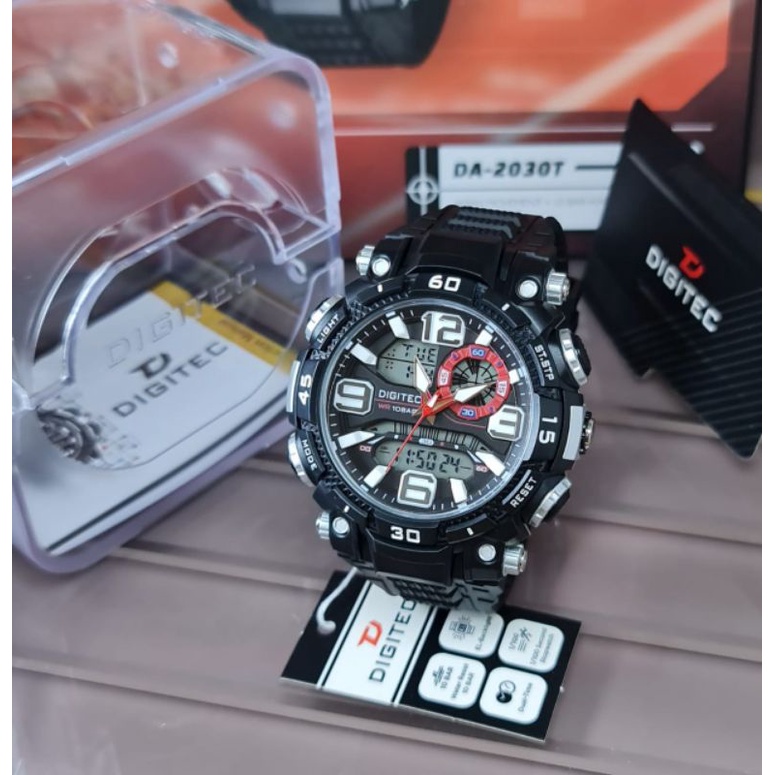 Woooww DG-2030 Original 100% Jam Tangan Pria Digitec Tahan Air