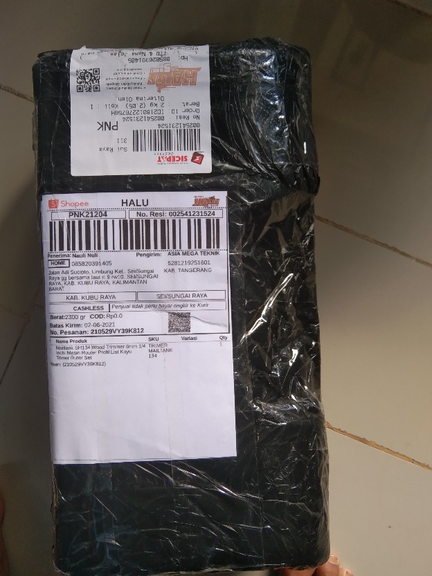 Mailtank Sh134 Wood Trimmer 6mm 1/4 Inchi Mesin Router Profil List Kayu Trimer Ruter Set