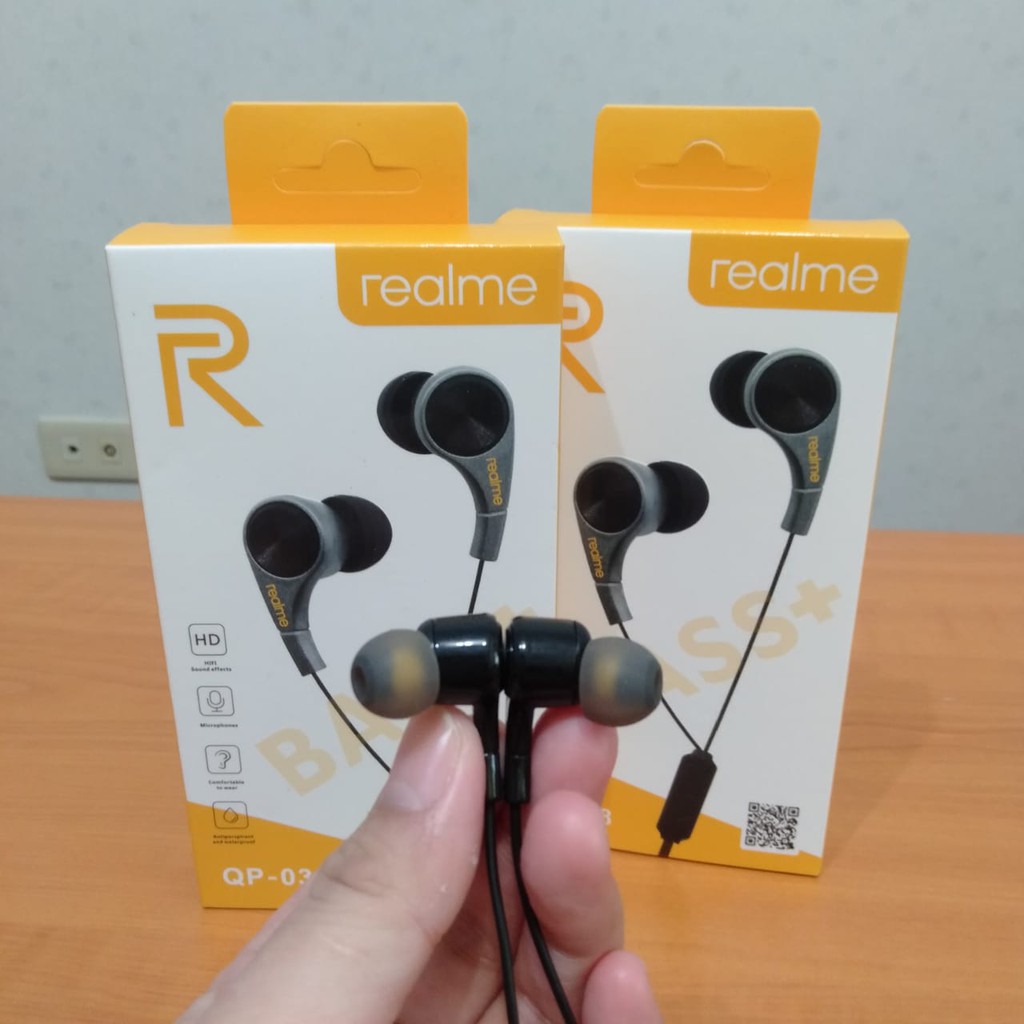 Headset Realme Qp-038 Audio Jack 3.5mm Super Bass