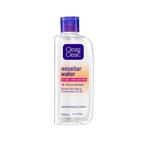￼Clean & Clear Micellar Water 100ml / Clean and Clear - Pembersih Make Up
