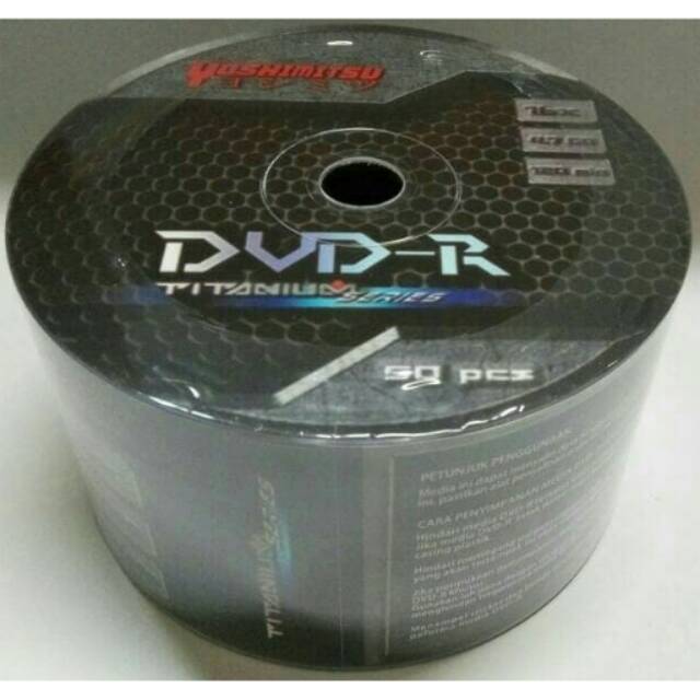 DVD-R 16X YOSHIMITSU TITANIUM SERIES SPINDEL ISI 50 KEPING