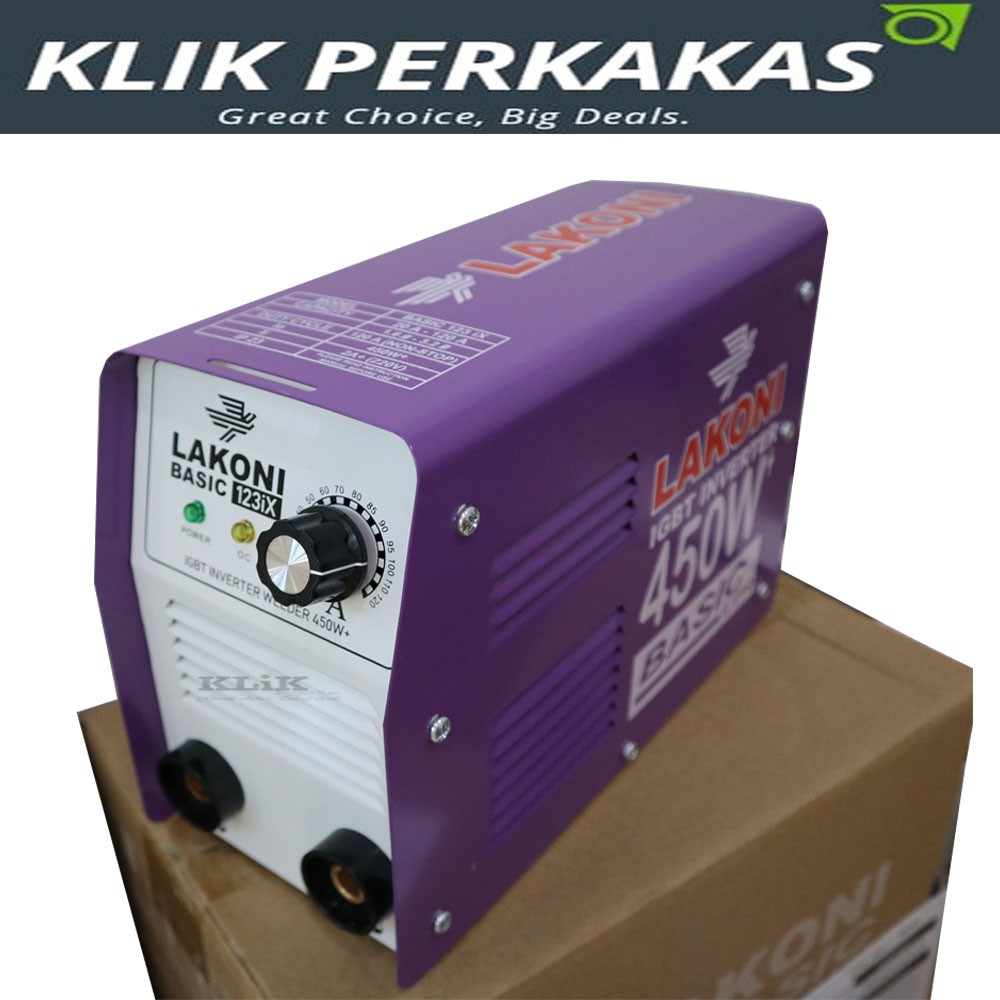 Mesin Las Lakoni Mesin Las Inverter Lakoni 450watt Basic 123ix 120amper