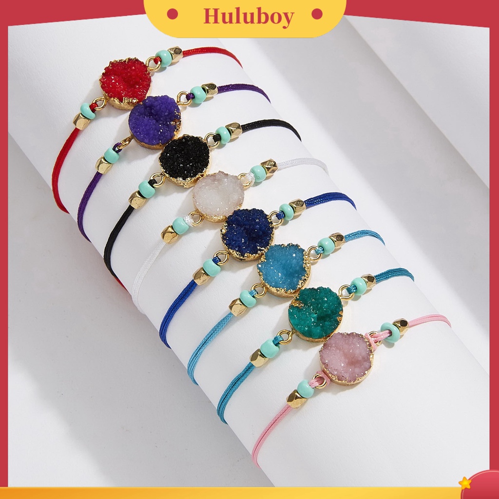 Hu Hu Hu Hu Hu Alat Bantu Pasang Kacamata♡ Gelang Batu Alam Imitasi Adjustable Tahan Lama Gaya Korea Untuk Pria Dan Wanita