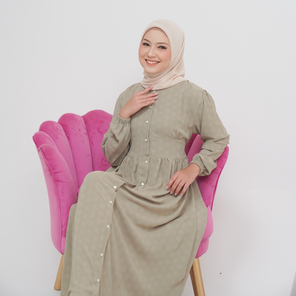 Viona Dress crincle import dress busui jumbo dress anti nerawang premium