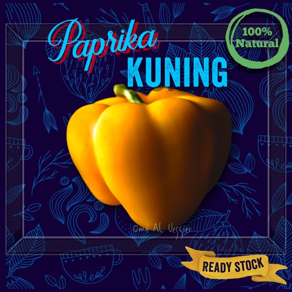 

PAPRIKA KUNING / FRESH YELLOW BELL PEPPER Per 250 gram ± 2 BUAH