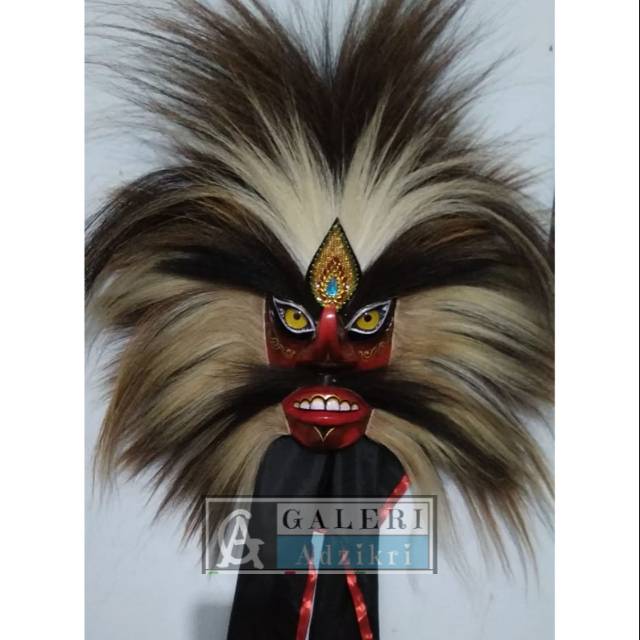 Topeng bujang ganong/ganongan rambut kuda