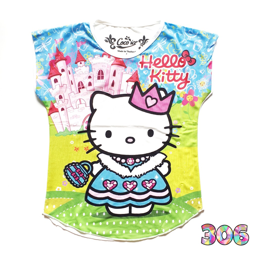 Kaos Anak Perempuan Coco Ice Hello Kitty