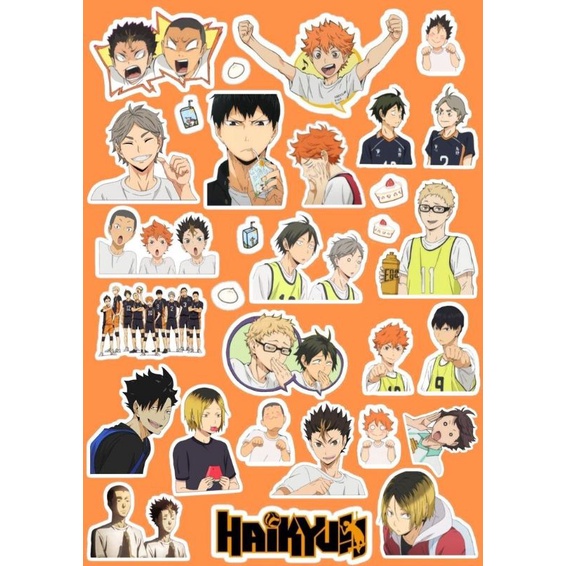 

(COD) Sticker haikyuu anime journaling custom aesthetic manga